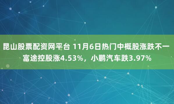 昆山股票配资网平台 11月6日热门中概股涨跌不一 富途控股涨4.53%，小鹏汽车跌3.97%