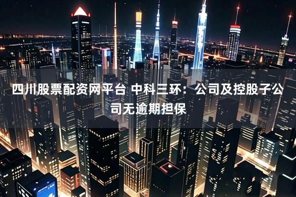 四川股票配资网平台 中科三环：公司及控股子公司无逾期担保