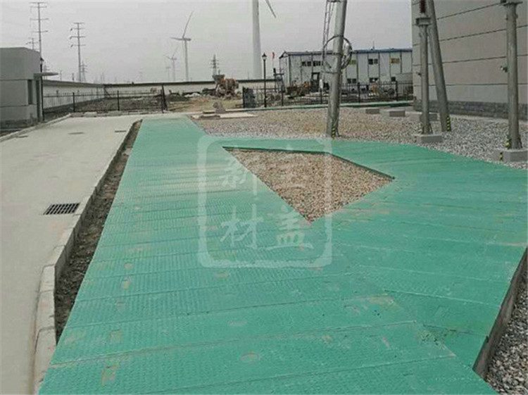 绿色电缆沟盖板实例